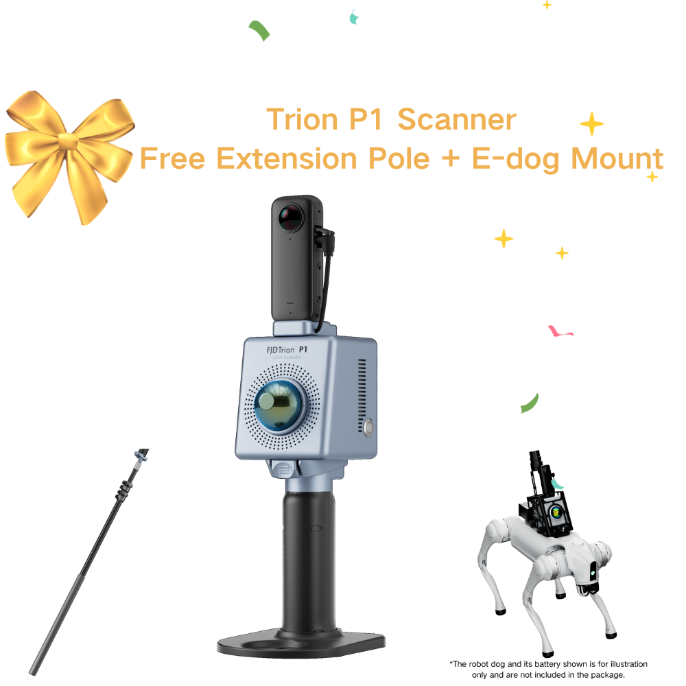 FJD Trion P1 3D Handheld LiDAR Scanner with SLAM Technology