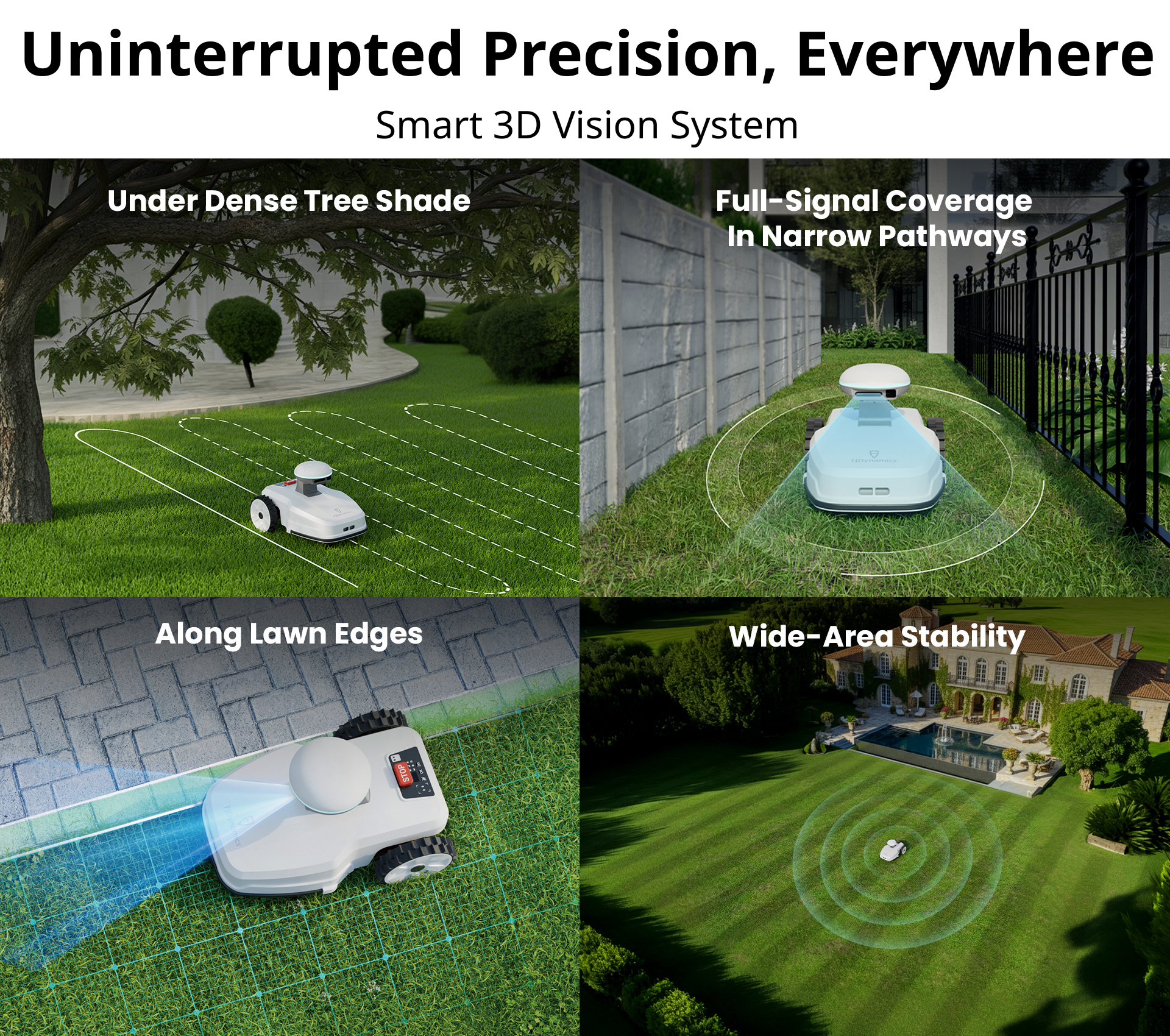 Full-Signal Coverage robot mower for sale
