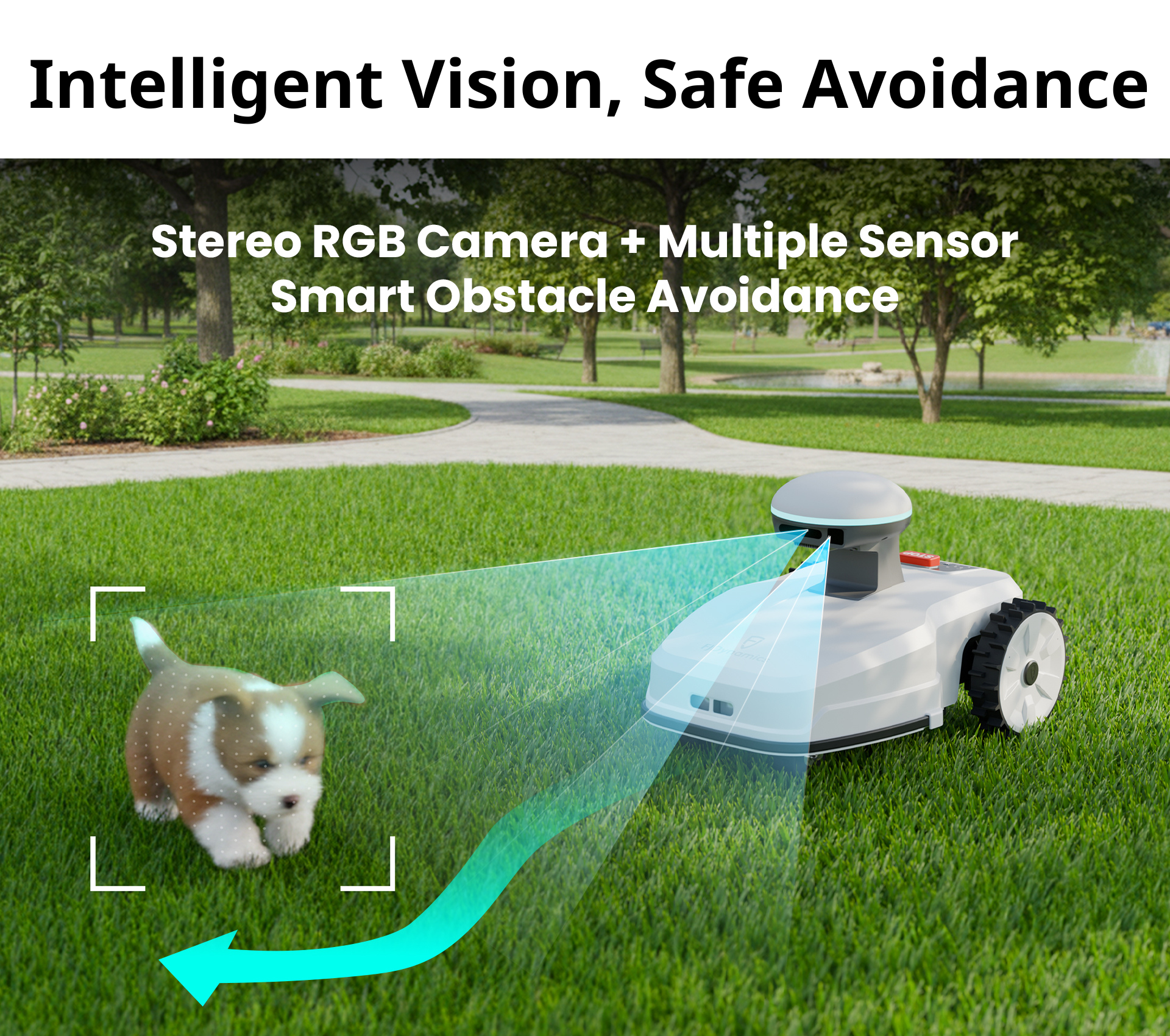 Smart Obstacle Avoidance robot mower